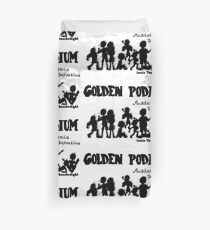 Golden Podium Silouettes Duvet Cover