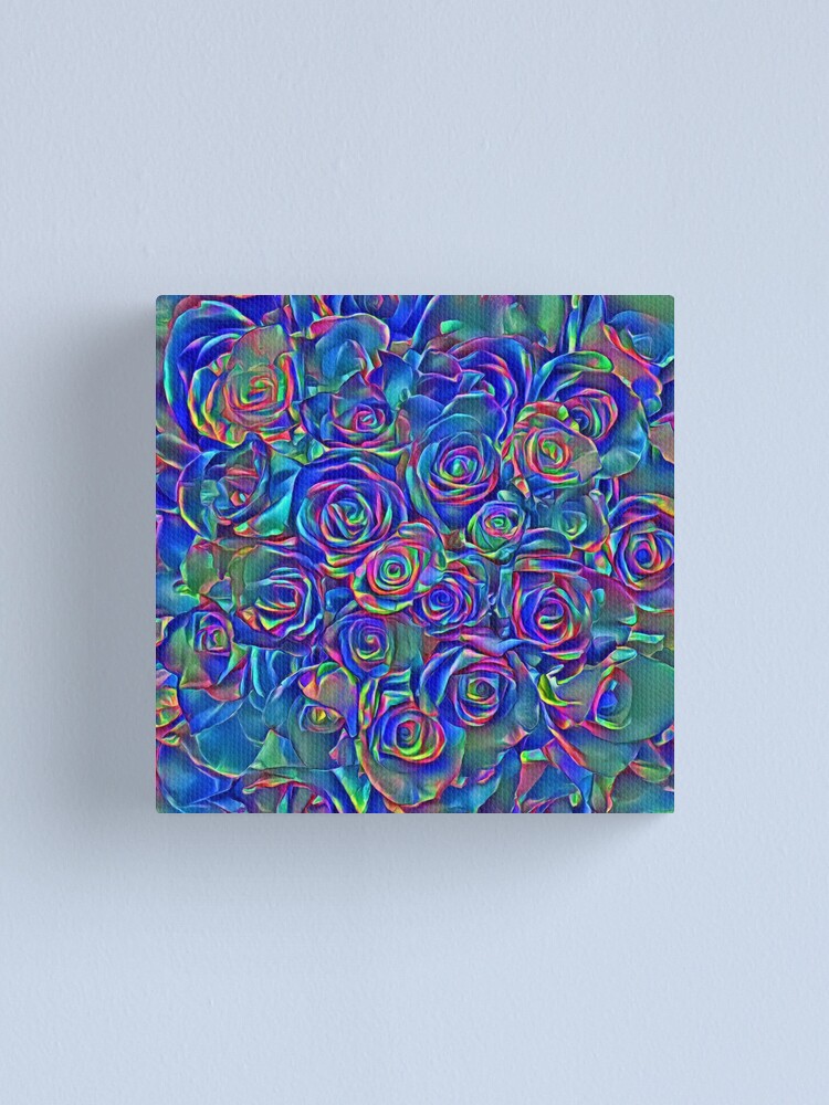 Alternate view of Roses of cosmic lights Canvas Print