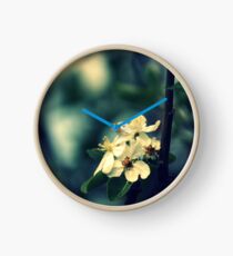 Blossoms At Dusk Clock