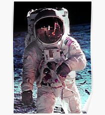 APOLLO-11 LUNAR WALK Poster