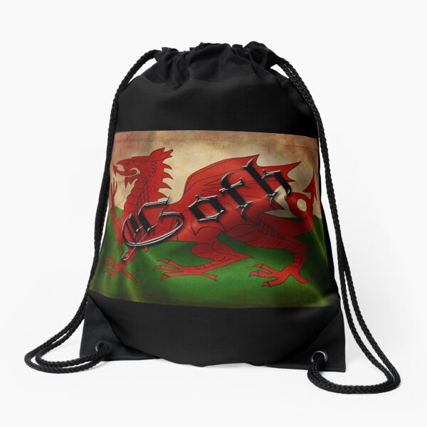 Welsh Flag Drawstring Bag
