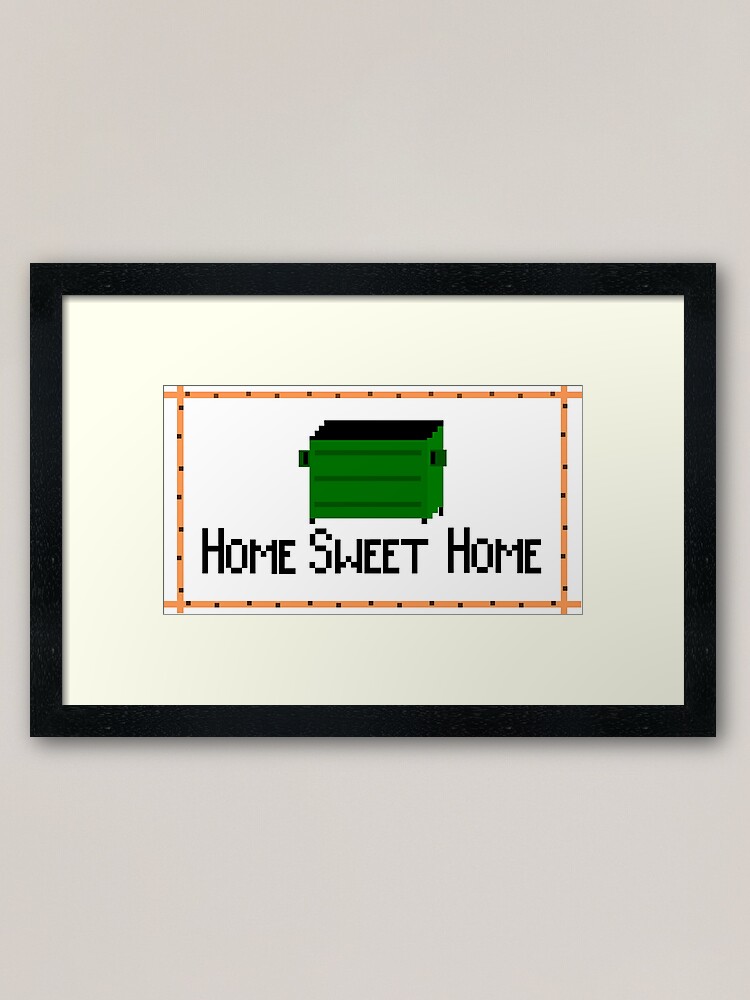Alternate view of Home Sweet Dumpster Framed Art Print