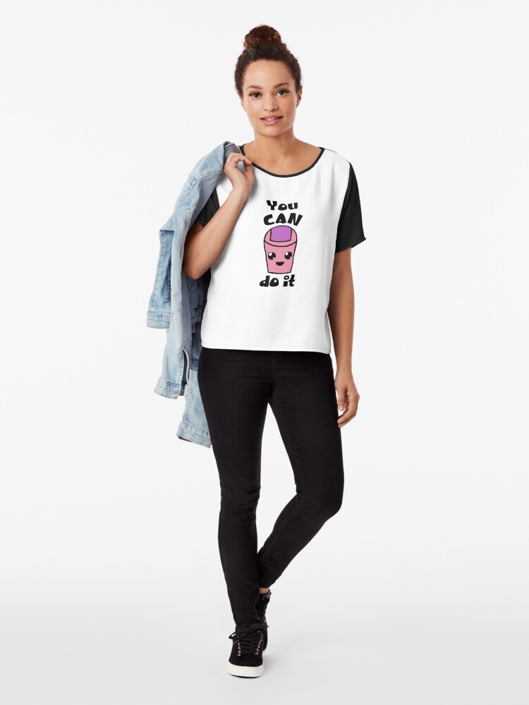 Alternate view of You Can Do It Chiffon Top