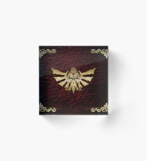 The Legend Of Zelda Triforce Logo Acrylic Block