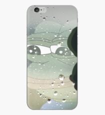 Pepe, the Sad Frog (Rainy Window) iPhone Case