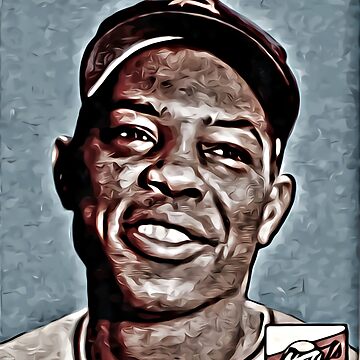 Willie Mays Baseball Caricature Vintage T Shirt