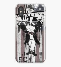 Wall St. Crucifix with American Flag iPhone Case