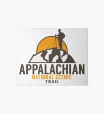 HIKING APPALACHIAN TRAIL HIKE HIKER MOUNTAINS MAINE GEORGIA TENNESSEE Art Board