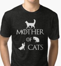 MOTHER OF CATS Tri-blend T-Shirt