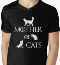MOTHER OF CATS Men's V-Neck T-Shirt