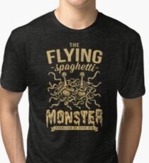 The Flying Spaghetti Monster (dark) Tri-blend T-Shirt