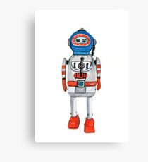 Retro Tin Robot No. 3 Canvas Print