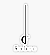 Fencing Sabre Saber Sticker