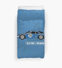 Alpine A110 Rallycar Duvet Cover