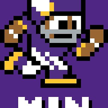 Minnesota Vikings Tecmo Super Bowl Football Helmet Shirt