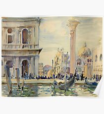 John Singer Sargent - The Piazzetta Poster