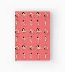 Broad City Art Model Pizza Censorship Pink (pattern) Hardcover Journal