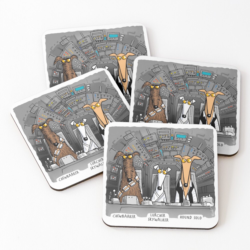 Hound Solo (assorted) Coasters (Set of 4)