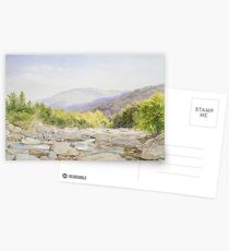 John William Hill - Landscape, View On Catskill Creek Postcards