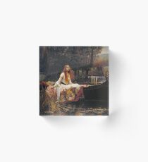 John William Waterhouse - The Lady Of Shalott 1888 Acrylic Block