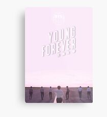 BTS/Bangtan Sonyeondan - Young Forever (Pink) Metal Print