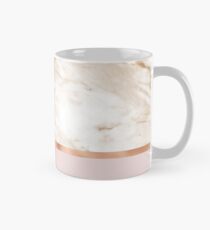 Karamellmarmor auf Roségold erröten Tasse