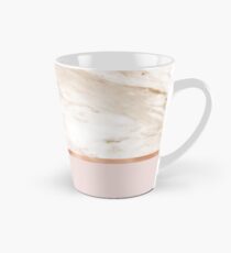 Karamellmarmor auf Roségold erröten Tasse (groß)