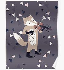 FOXY VIOLINIST Poster