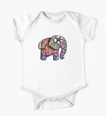 Tätowierungs-Elefant-T-Shirt Kurzärmeliger Einteiler