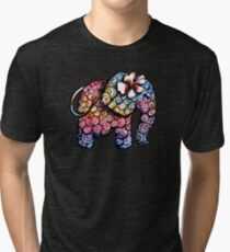 Tattoo Elephant TShirt Tri-blend T-Shirt