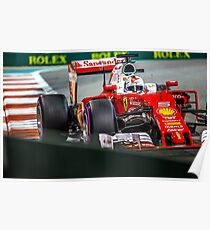 Sebastian Vettel formula 1 Poster