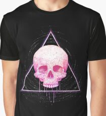 Skull in triangle on black Graphic T-Shirt