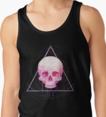 Skull in triangle on black Tank Top