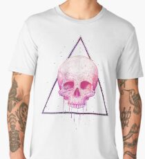 Skull in triangle on black Men's Premium T-Shirt