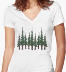 The Evergreens Women's Fitted V-Neck T-Shirt
