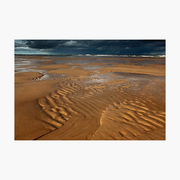 ripples, balmedie beach Photographic Print