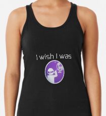 Camiseta con espalda nadadora En cualquier lugar pero aquí gobblegum | Desearía estar en cualquier lugar menos aquí.