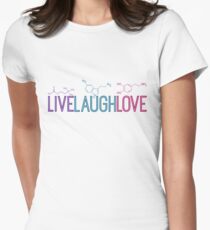 Live Laugh Love Molecules Women's Fitted T-Shirt