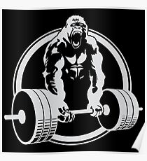 Gorilla-Fitnessstudio Poster