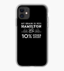Mein Gehirn ist 90% Hamilton Vintage T-Shirt aus dem Hamilton Broadway Musical - Aaron Burr Alexander Hamilton Geschenk iPhone-Hülle & Cover