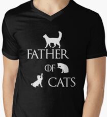 FATHER OF CATS Men's V-Neck T-Shirt