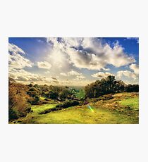 Sunlight Over The Valley Photographic Print
