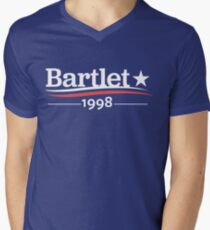 WEST WING President BARTLET 1998 White House Men's V-Neck T-Shirt