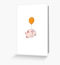When Pigs Fly Greeting Card