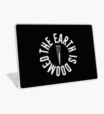 The Earth is Doomed Black & White Laptop Skin