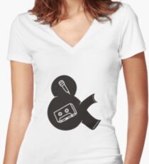 make a tape Women's Fitted V-Neck T-Shirt