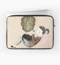 Cats and Coffee Laptop Sleeve