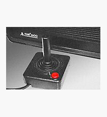 Atari 2600 black & white Photographic Print