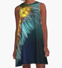 Wing of the Falling A-Line Dress