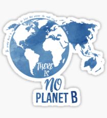 There Is No Planet B - Blue Sticker